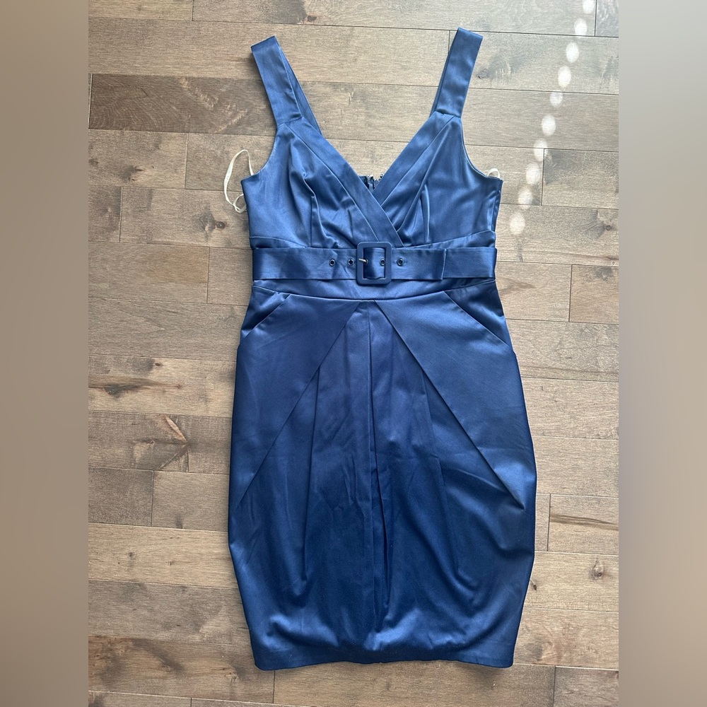 Navy Blue Sleeveless Dress- Suzy Shier size small